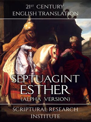 cover image of Septuagint--Esther (Alpha Version)